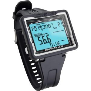 imageCressi Scuba Dive Computer Digital Compass 3 Dive Modes Wide Screen EasytoRead Display  Raffaello Made in ItalyBlackWhite