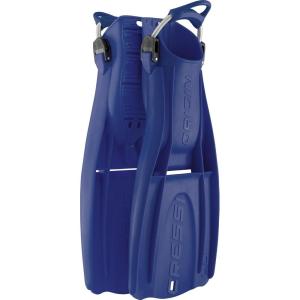 imageCressi Scuba Diving Open Heel Adjustable Fins  Excellent Thrust and Maneuverability  Designed for Diving Boots  Origin LD Designed in ItalyBlue