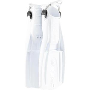 imageCressi Scuba Diving Open Heel Adjustable Fins  Excellent Thrust and Maneuverability  Designed for Diving Boots  Origin LD Designed in ItalyWhite