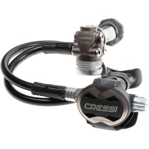 imageCressi Scuba Diving T10SC PVD  Master Regulator  Compact and Light  Cold Water Certified  No FreeFlow  Made in ItalyInt