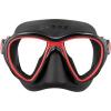 imageCressi Adult Dive Mask with Advanced Fog System and Improved Downward Visibility  Quantum Made in ItalyBlackRed