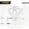 imageCressi Adult Dive Mask with Advanced Fog System and Improved Downward Visibility  Quantum Made in ItalyBlueBlue