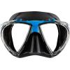 imageCressi Adult Dive Mask with Inclined Lens Lateral Visibility and Silicone Skirt for Scuba Diving  Penta Made in ItalyBlackBlue