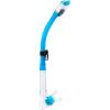 imageCressi Adult Diving Dry Snorkel with Splash Guard and Top Valve  Supernova Dry Designed in ItalyTranslucent Aquamarine