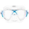 imageCressi Adult HighEnd Scuba Diving Mask Made in the Revolutionary Crystal Silicone  Big Eyes Evolution Crystal Made in ItalyBlue