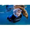 imageCressi Adult HighEnd Scuba Diving Mask Made in the Revolutionary Crystal Silicone  Big Eyes Evolution Crystal Made in ItalyLilacBlack