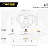 imageCressi Adult HighEnd Scuba Diving Mask Made in the Revolutionary Crystal Silicone  Big Eyes Evolution Crystal Made in ItalyLilacBlack