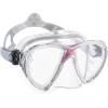 imageCressi Adult HighEnd Scuba Diving Mask Made in the Revolutionary Crystal Silicone  Big Eyes Evolution Crystal Made in ItalyWhitePink