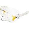 imageCressi Adult HighEnd Scuba Diving Mask Made in the Revolutionary Crystal Silicone  Big Eyes Evolution Crystal Made in ItalyYellow