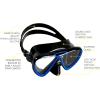 imageCressi Adult Snorkeling Kit Mask ampamp Dry Snorkel  Quality Equipment for Discovering The Underwater World  Ocean Combo Designed in ItalyBlackBlueBlack
