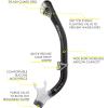 imageCressi Adult Snorkeling Kit Mask ampamp Dry Snorkel  Quality Equipment for Discovering The Underwater World  Ocean Combo Designed in ItalyBlackClear