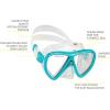 imageCressi Adult Snorkeling Kit Mask ampamp Dry Snorkel  Quality Equipment for Discovering The Underwater World  Ocean Combo Designed in ItalyClearAquamarine
