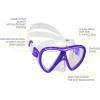 imageCressi Adult Snorkeling Kit Mask ampamp Dry Snorkel  Quality Equipment for Discovering The Underwater World  Ocean Combo Designed in ItalyClearPurple