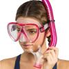 imageCressi Adult Snorkeling Kit Mask ampamp Dry Snorkel  Quality Equipment for Discovering The Underwater World  Ocean Combo Designed in ItalyClearTranslucent Pink