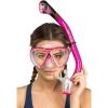 imageCressi Adult Snorkeling Kit Mask ampamp Dry Snorkel  Quality Equipment for Discovering The Underwater World  Ocean Combo Designed in ItalyClearTranslucent Pink