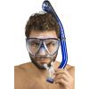imageCressi Adult Snorkeling Kit Mask ampamp Dry Snorkel  Quality Equipment for Discovering The Underwater World  Ocean Combo Designed in ItalyTranslucent CobaltClear