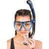 imageCressi Adult Snorkeling Kit Mask ampamp Snorkel  Quality Equipment for Discovering the Underwater World  Ikarus ampamp Orion Designed in ItalyBlackBlue