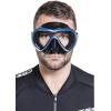 imageCressi AntiFog Wide View Single Lens Scuba Diving and Freediving Masks A1BlackBlue  Clear Lens