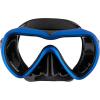 imageCressi AntiFog Wide View Single Lens Scuba Diving and Freediving Masks A1BlackBlue  Clear Lens