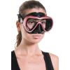 imageCressi AntiFog Wide View Single Lens Scuba Diving and Freediving Masks A1BlackPink  Clear Lens