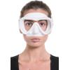 imageCressi AntiFog Wide View Single Lens Scuba Diving and Freediving Masks A1WhiteWhite  Clear Lens