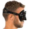 imageCressi F1 Scuba Diving Snorkeling Frameless Mask  Perfect Seal Silicone Skirt  Designed in Italy by CressiBlack