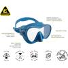 imageCressi F1 Scuba Diving Snorkeling Frameless Mask  Perfect Seal Silicone Skirt  Designed in Italy by CressiBlue