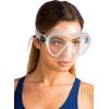 imageCressi F1 Scuba Diving Snorkeling Frameless Mask  Perfect Seal Silicone Skirt  Designed in Italy by CressiClearClearBlack