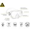 imageCressi F1 Scuba Diving Snorkeling Frameless Mask  Perfect Seal Silicone Skirt  Designed in Italy by CressiClearClearBlack