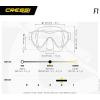 imageCressi F1 Scuba Diving Snorkeling Frameless Mask  Perfect Seal Silicone Skirt  Designed in Italy by CressiYellow