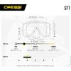 imageCressi Frameless Adult Scuba Diving Mask Wide Visibility Silicone Skirt SF1  Quality Since 1946Black