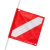 imageCressi Inflatable Float Signal Board for Freediving Scuba Diving Dive Flag HiVisibility Orange Reflective Strip DRings  Torpedo Designed in Italy