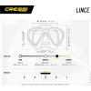 imageCressi LINCE Adult Scuba Diving Snorkeling and Freediving Mask  Cressi 100 Made in Italy Since 1946ClearAquamarine