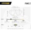 imageCressi Panoramic Wide View Mask ampamp Dry Snorkel Kit for Snorkeling Scuba Diving  Pano 3 ampamp Supernova Dry Designed in ItalyBlackOrange