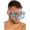 imageCressi Panoramic Wide View Mask ampamp Dry Snorkel Kit for Snorkeling Scuba Diving  Pano 3 ampamp Supernova Dry Designed in ItalyClearBlue