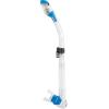 imageCressi Panoramic Wide View Mask ampamp Dry Snorkel Kit for Snorkeling Scuba Diving  Pano 3 ampamp Supernova Dry Designed in ItalyClearBlue
