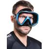 imageCressi Perfect View Scuba Diving Snorkeling Mask in Pure Comfortable Silicone  Available with Different Panoramic Lenses  Liberty Designed in ItalyBlackBlue SPE