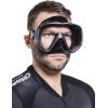 imageCressi Perfect View Scuba Diving Snorkeling Mask in Pure Comfortable Silicone  Available with Different Panoramic Lenses  Liberty Designed in ItalyBlackBlack