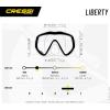 imageCressi Perfect View Scuba Diving Snorkeling Mask in Pure Comfortable Silicone  Available with Different Panoramic Lenses  Liberty Designed in ItalyClearBlack