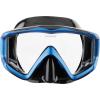 imageCressi Perfect View Scuba Diving Snorkeling Mask in Pure Comfortable Silicone  Available with Different Panoramic Lenses  Liberty Triside Designed in ItalyBlackSapphire