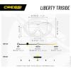 imageCressi Perfect View Scuba Diving Snorkeling Mask in Pure Comfortable Silicone  Available with Different Panoramic Lenses  Liberty Triside Designed in ItalyClearYellowBlack