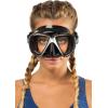 imageCressi Perfect View Scuba Diving Snorkeling Mask in Pure Comfortable Silicone  Liberty Duo Designed in ItalyBlackBlackSilver