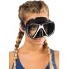 imageCressi Perfect View Scuba Diving Snorkeling Mask in Pure Comfortable Silicone  Liberty Duo Designed in ItalyBlackBlackSilver