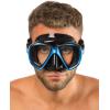 imageCressi Perfect View Scuba Diving Snorkeling Mask in Pure Comfortable Silicone  Liberty Duo Designed in ItalyBlackBlueBlue