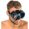 imageCressi Perfect View Scuba Diving Snorkeling Mask in Pure Comfortable Silicone  Liberty Duo Designed in ItalyBlackBlueBlue