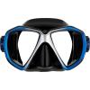 imageCressi Perfect View Scuba Diving Snorkeling Mask in Pure Comfortable Silicone  Liberty Duo Designed in ItalyBlackBlueSilver