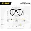 imageCressi Perfect View Scuba Diving Snorkeling Mask in Pure Comfortable Silicone  Liberty Duo Designed in ItalyBlackTitanium