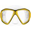 imageCressi Perfect View Scuba Diving Snorkeling Mask in Pure Comfortable Silicone  Liberty Duo Designed in ItalyBlackYellow