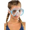 imageCressi Perfect View Scuba Diving Snorkeling Mask in Pure Comfortable Silicone  Liberty Duo Designed in ItalyClearBlueSilver