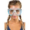 imageCressi Perfect View Scuba Diving Snorkeling Mask in Pure Comfortable Silicone  Liberty Duo Designed in ItalyClearBlueSilver